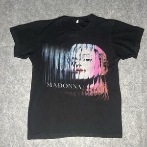 Madonna MDMA Tour Men's  Small Black T-shirt 2012 Concert Merch